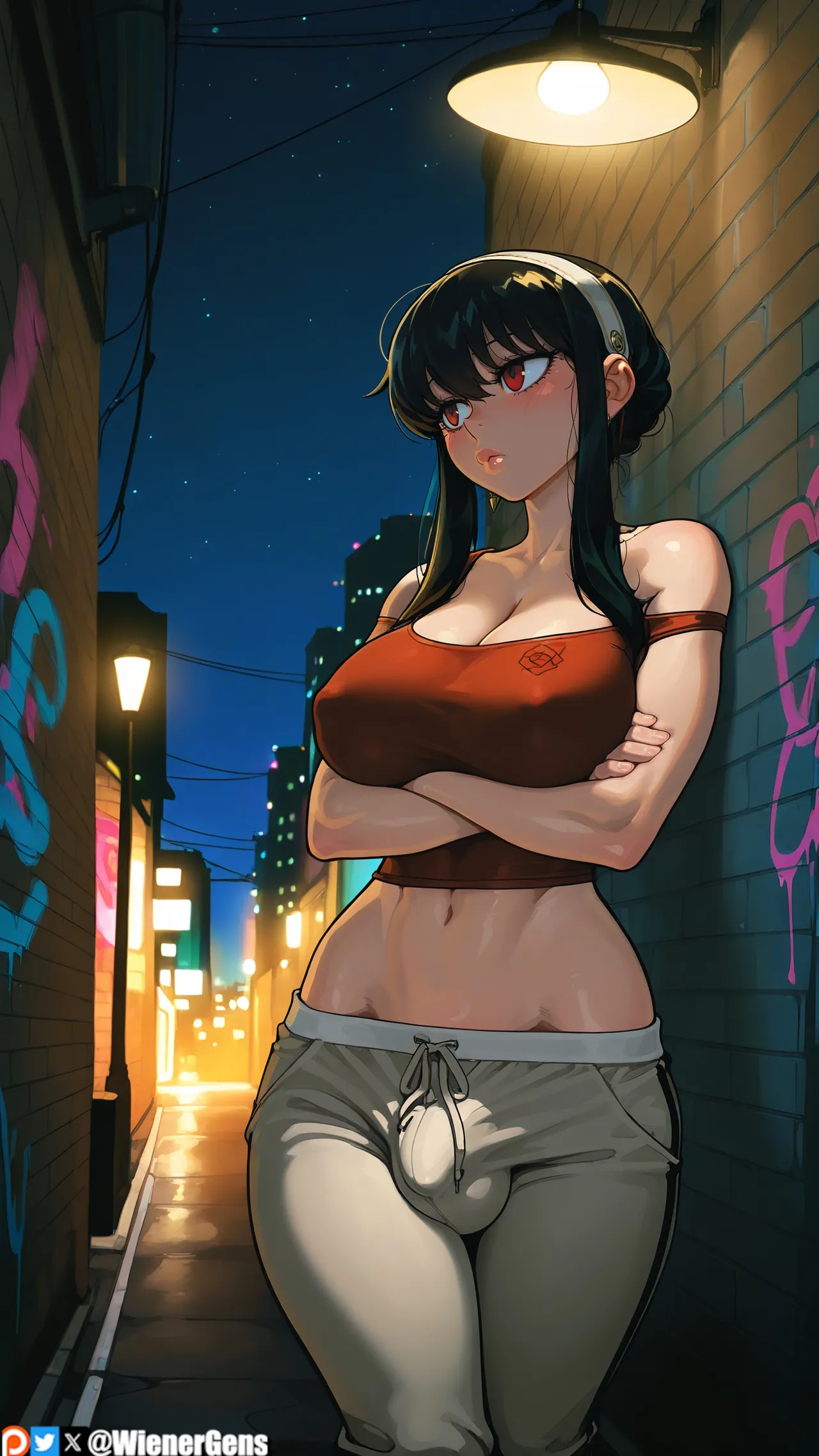 WienerGens Yor Briar Finds you in futa alley Spy X Family - Image 1