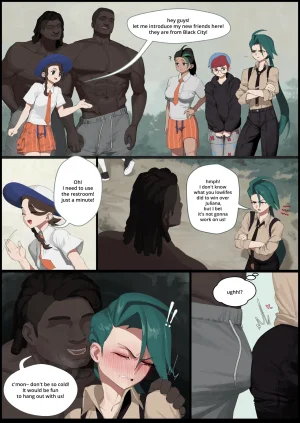 wjs07 Nemona, Penny Rika get BLACKED Pokemon