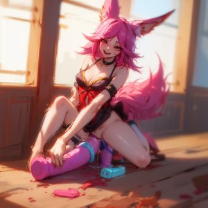 Xayah from League of Legends hentai anal toys and sex collection - 90 Pics - Page 21