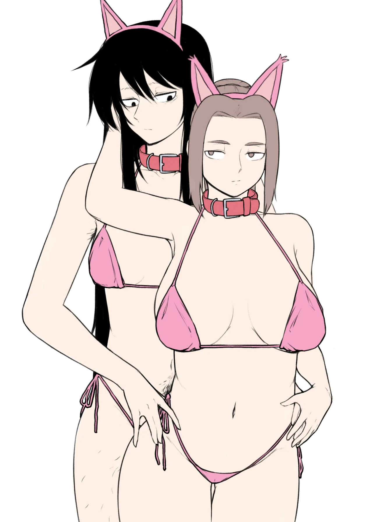YBlndr Ynd Blndr The Wesson siblings dressed in bikini cat girl attire for my amusement - Image 26