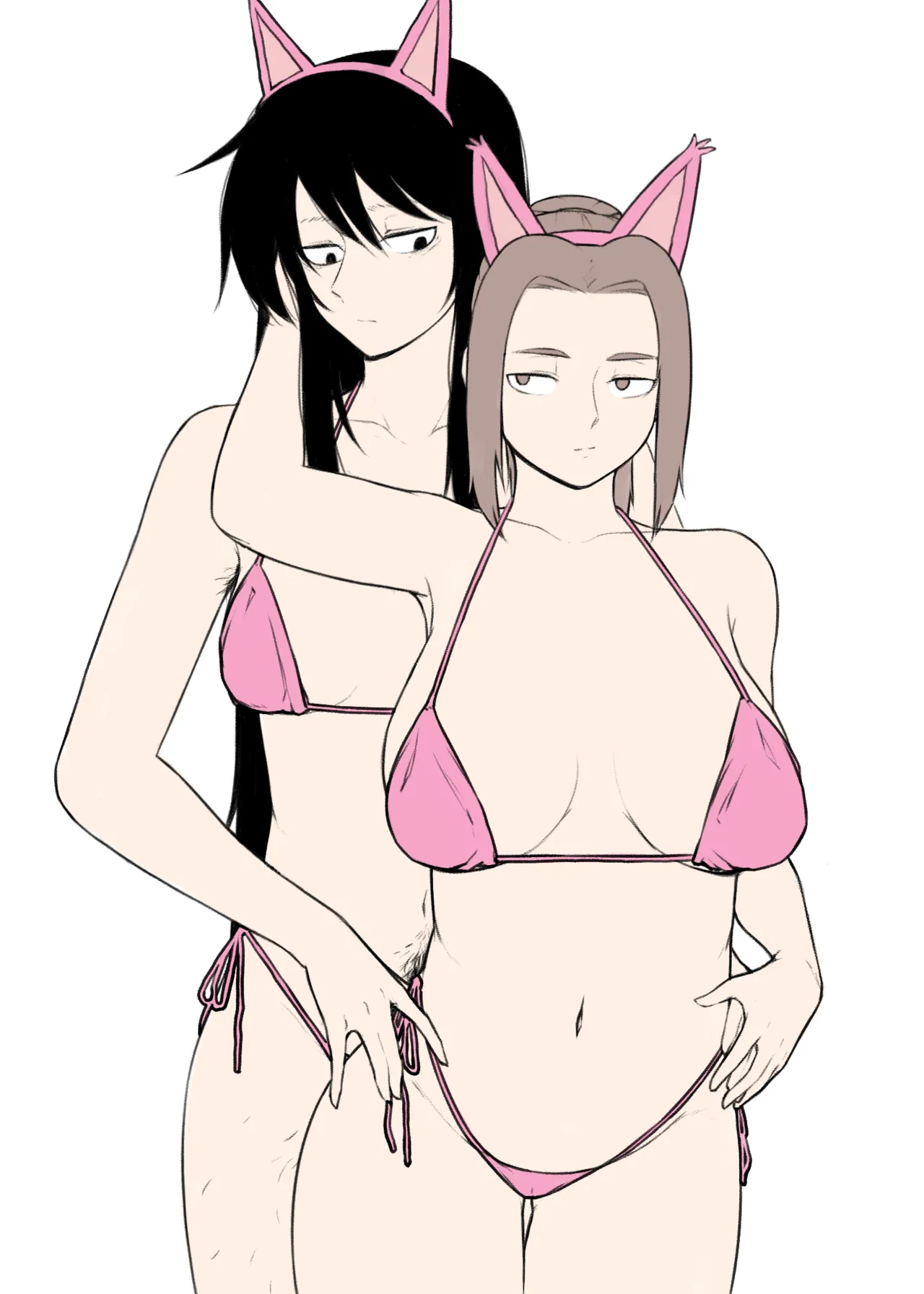 YBlndr Ynd Blndr The Wesson siblings dressed in bikini cat girl attire for my amusement - Image 27
