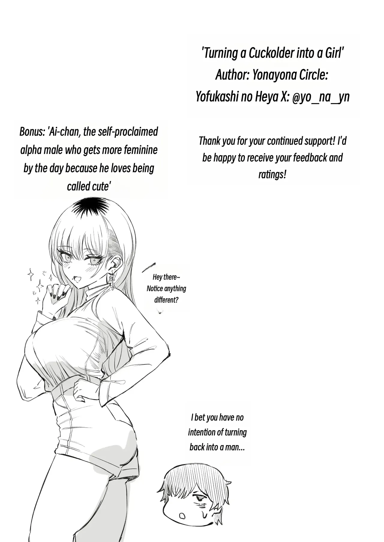 Yofukashi no Heya Yonayona Turning a Cuckolder into a Girl MTL - Image 82