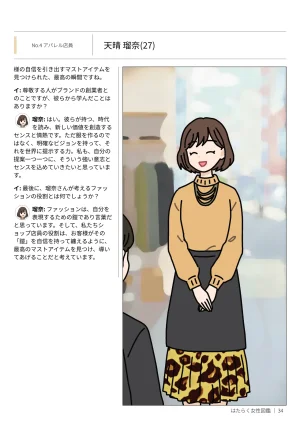 Yoiko Books Hataraku Josei Zukan vol.2 Hayaraku Josei no Ichi Nichi HirugaoYorugao ni Mitchaku - Page 34