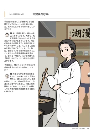 Yoiko Books Hataraku Josei Zukan vol.2 Hayaraku Josei no Ichi Nichi HirugaoYorugao ni Mitchaku - Page 43