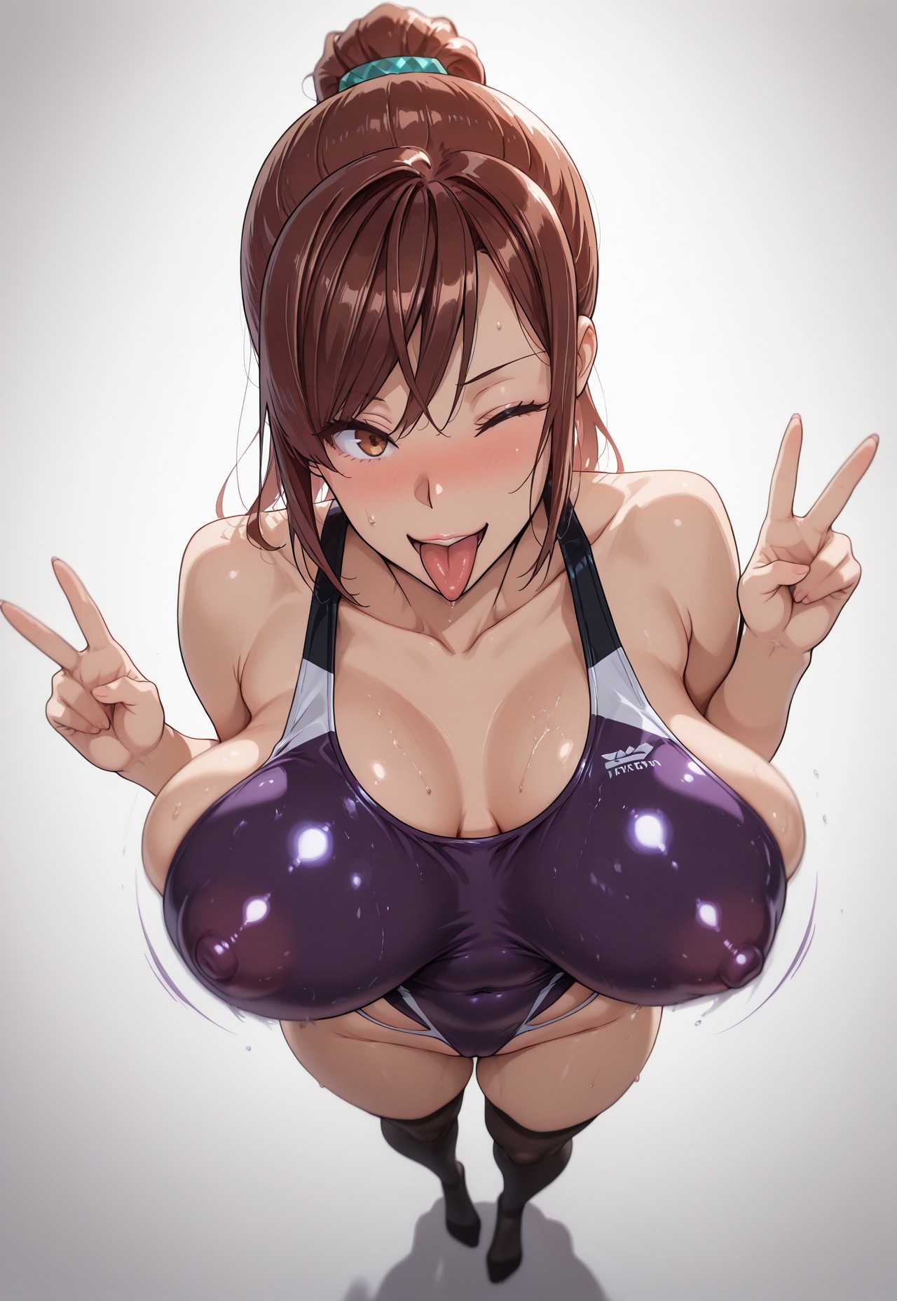 Yoruneko Hisato Azuma in a swimsuit NTR Patreon - Image 1