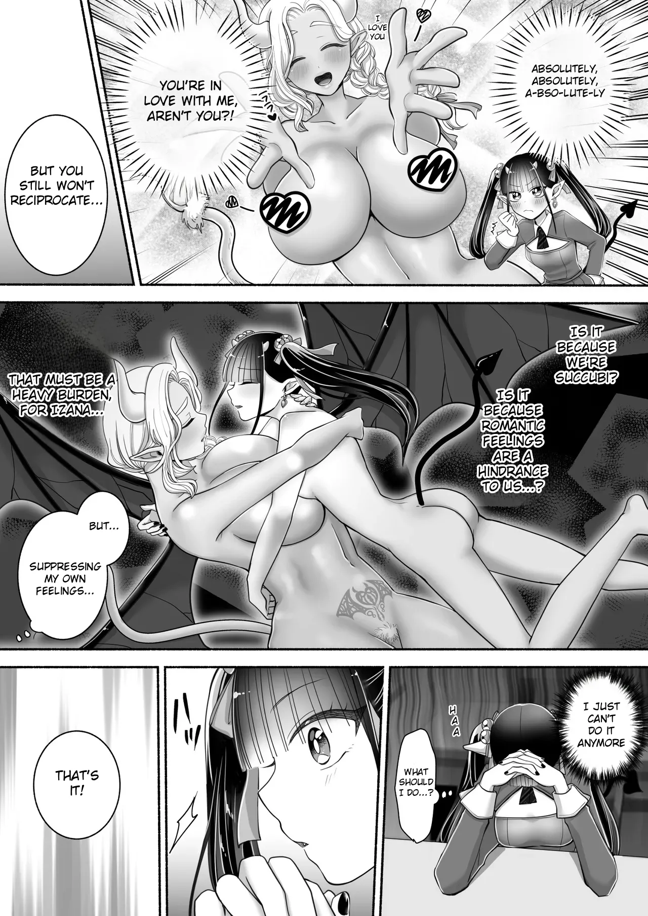 Yu-League Yusuri Yuri de Succubus 3 Hey, I want to be more than just childhood friends - Image 10