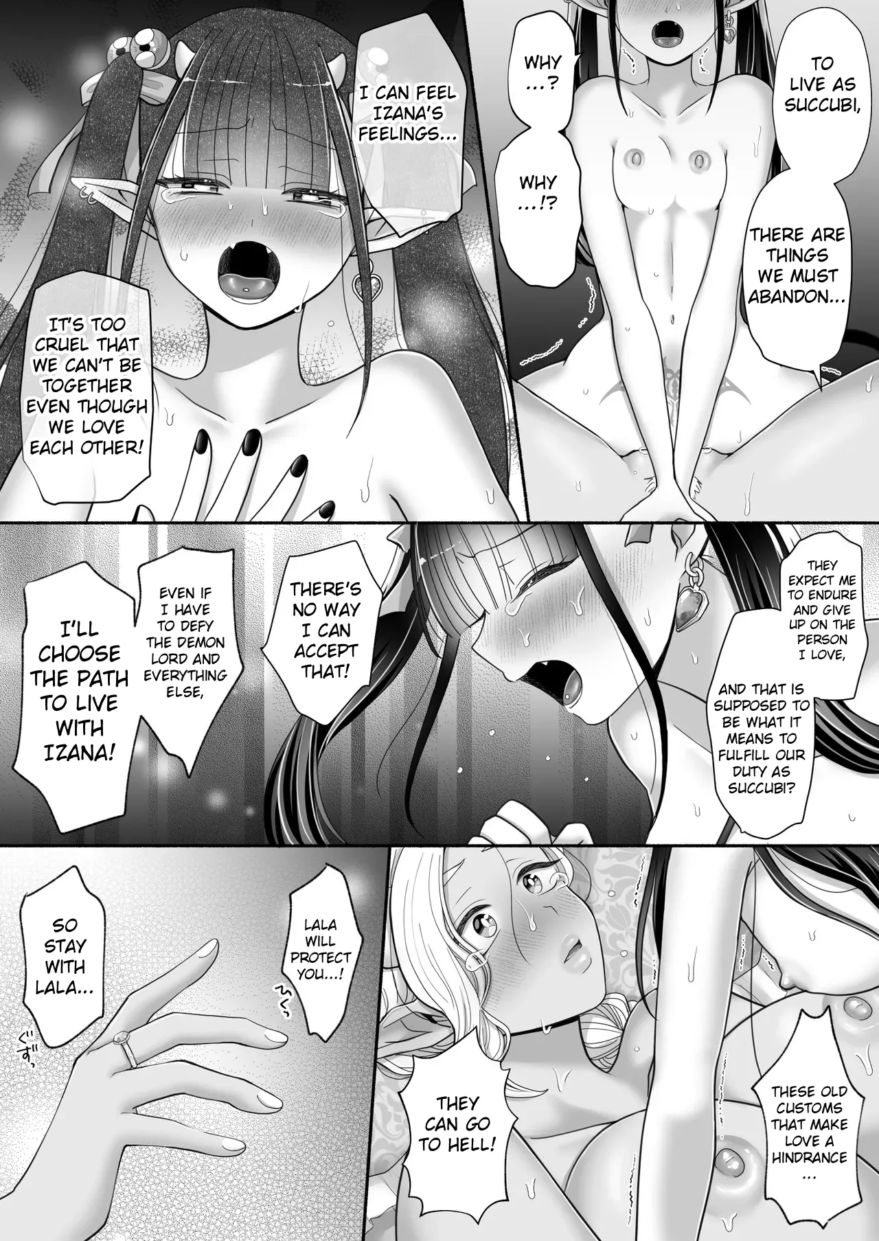 Yu-League Yusuri Yuri de Succubus 3 Hey, I want to be more than just childhood friends - Image 40
