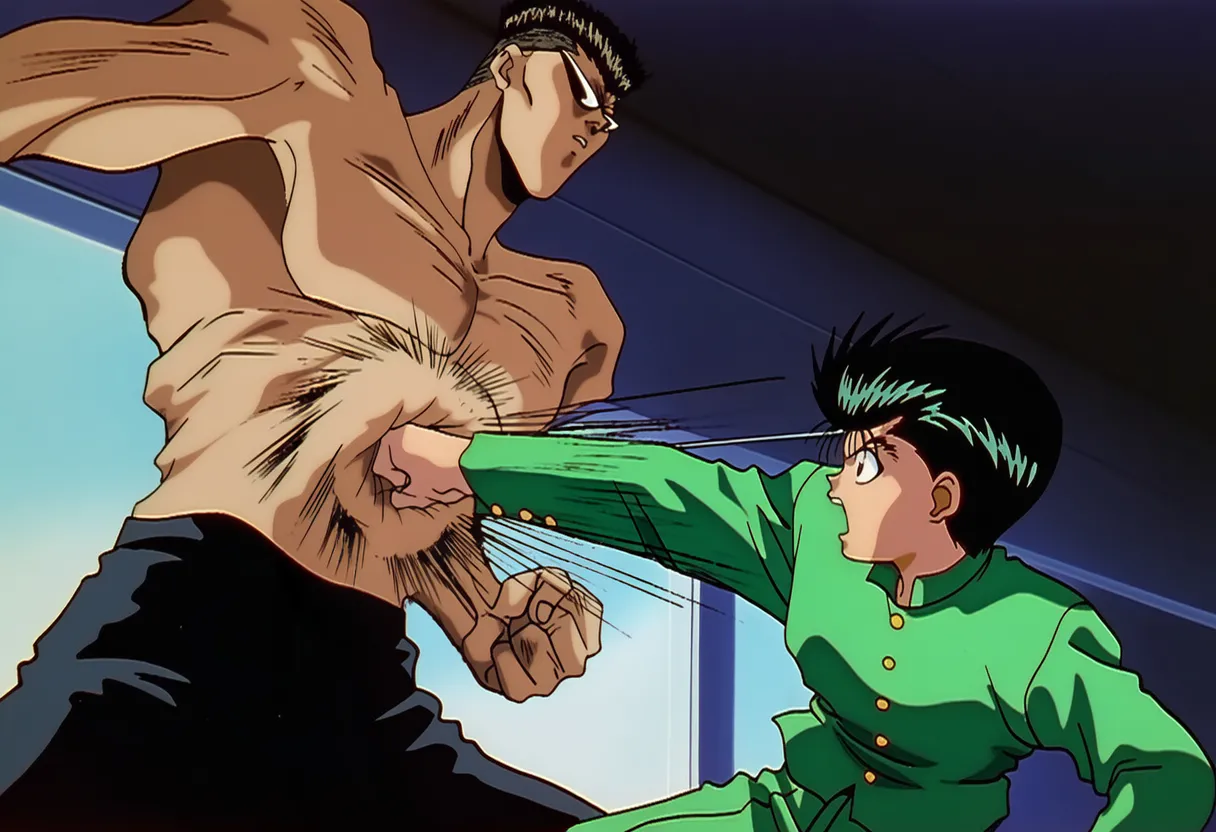 牡丹你以为你也是战力吗幽助打输你只会被大家强奸Yu Yu HakushoAI - Image 17