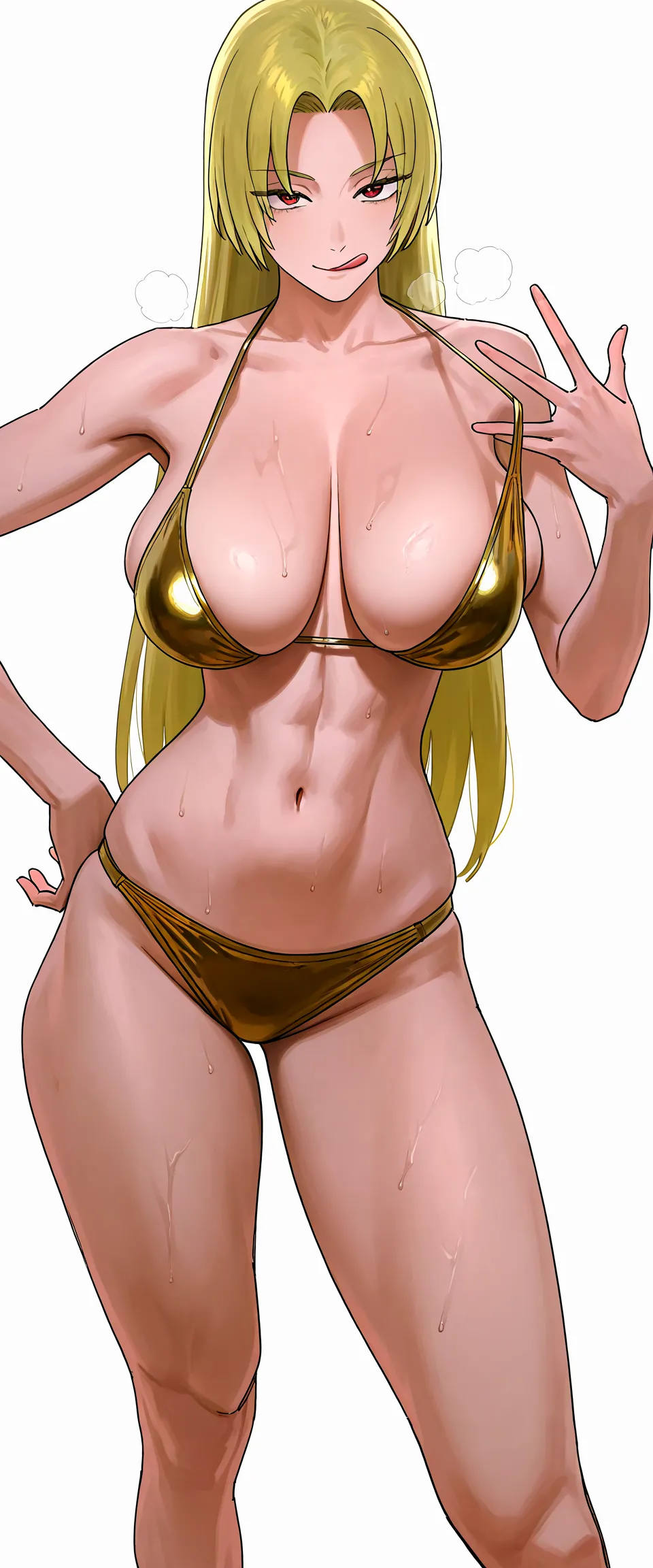 Yuki Tsukumo Gold Bikini - Image 7
