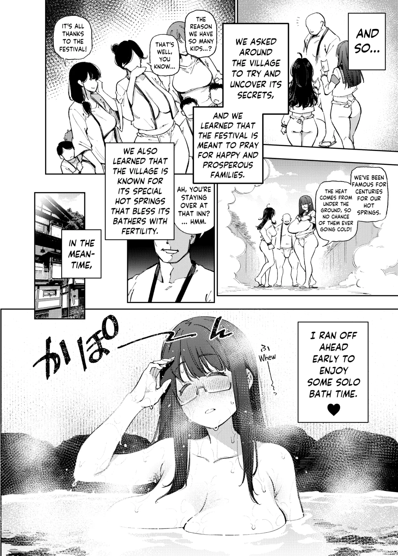 Yukikagerou KANZUME Himitsu Meikyuu Circle Kodakara Onsen de no Rankou Tanetsuke Taiken Houkoku The Mystery Unravelers Club Breeding Orgy Field Report from the Fertility Hot Springs English skibidibenki Digital - Image 9