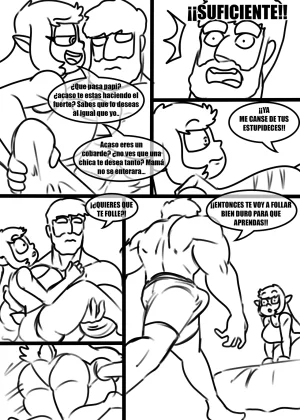 Zaicomaster14 Jugando con Papi En Pronceso Blanco y Negro Spanish My Totally Normal Family - Page 16