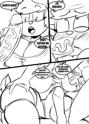 Zaicomaster14 Jugando con Papi En Pronceso Blanco y Negro Spanish My Totally Normal Family - Page 18