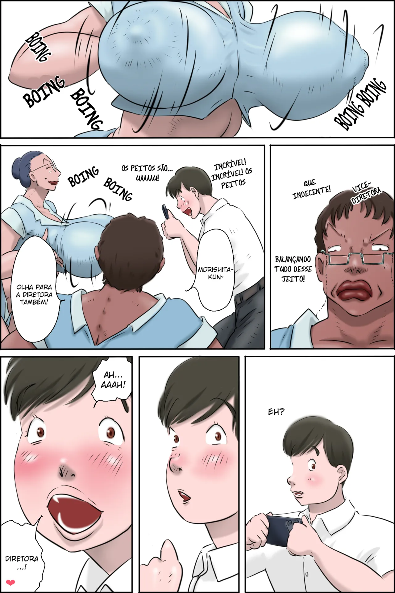 zenmai kourogi Sessão de Fotos de Reabilitação do Morishita-kun na Sala da Diretora Português - Image 20