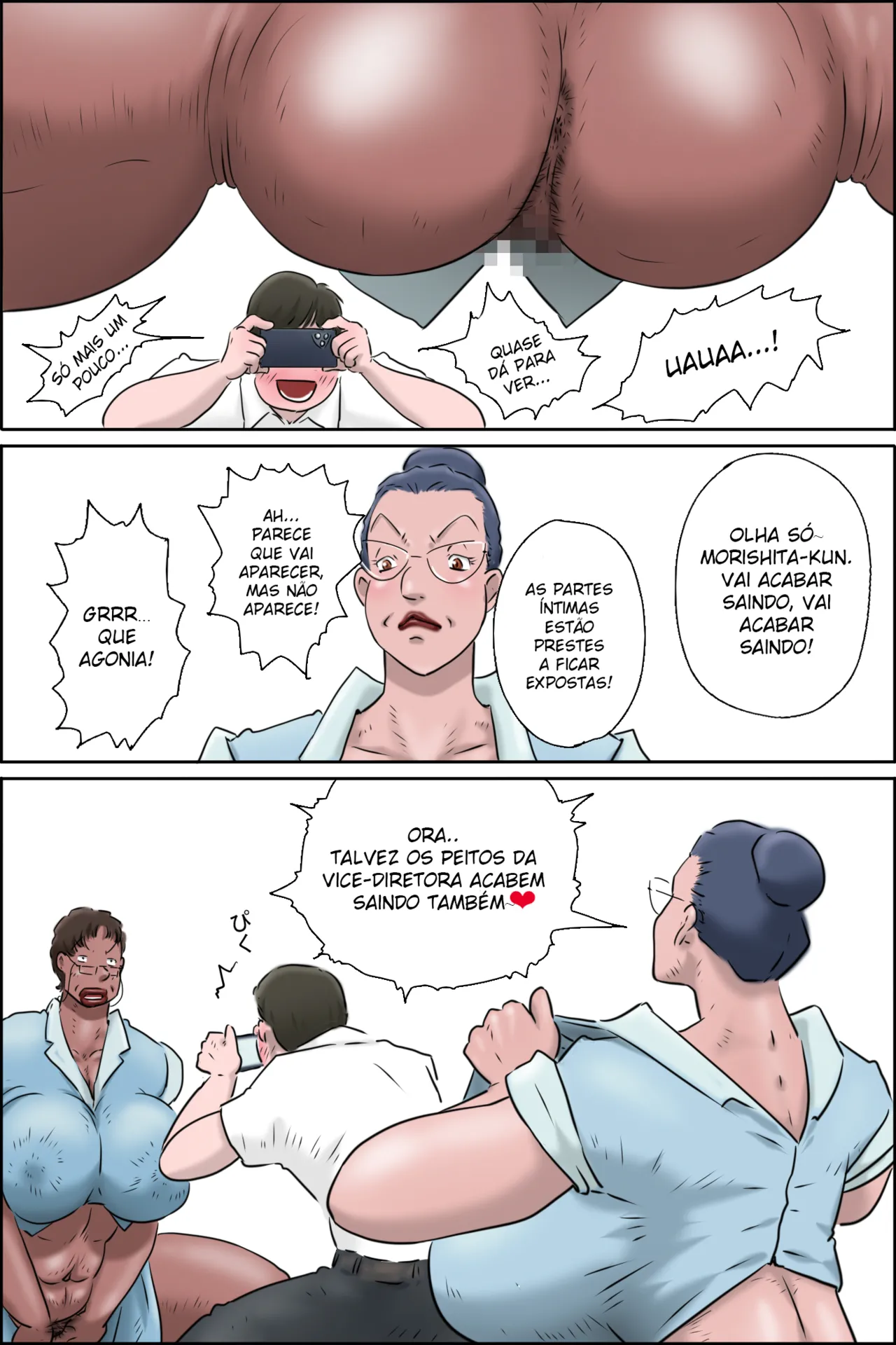 zenmai kourogi Sessão de Fotos de Reabilitação do Morishita-kun na Sala da Diretora Português - Image 23