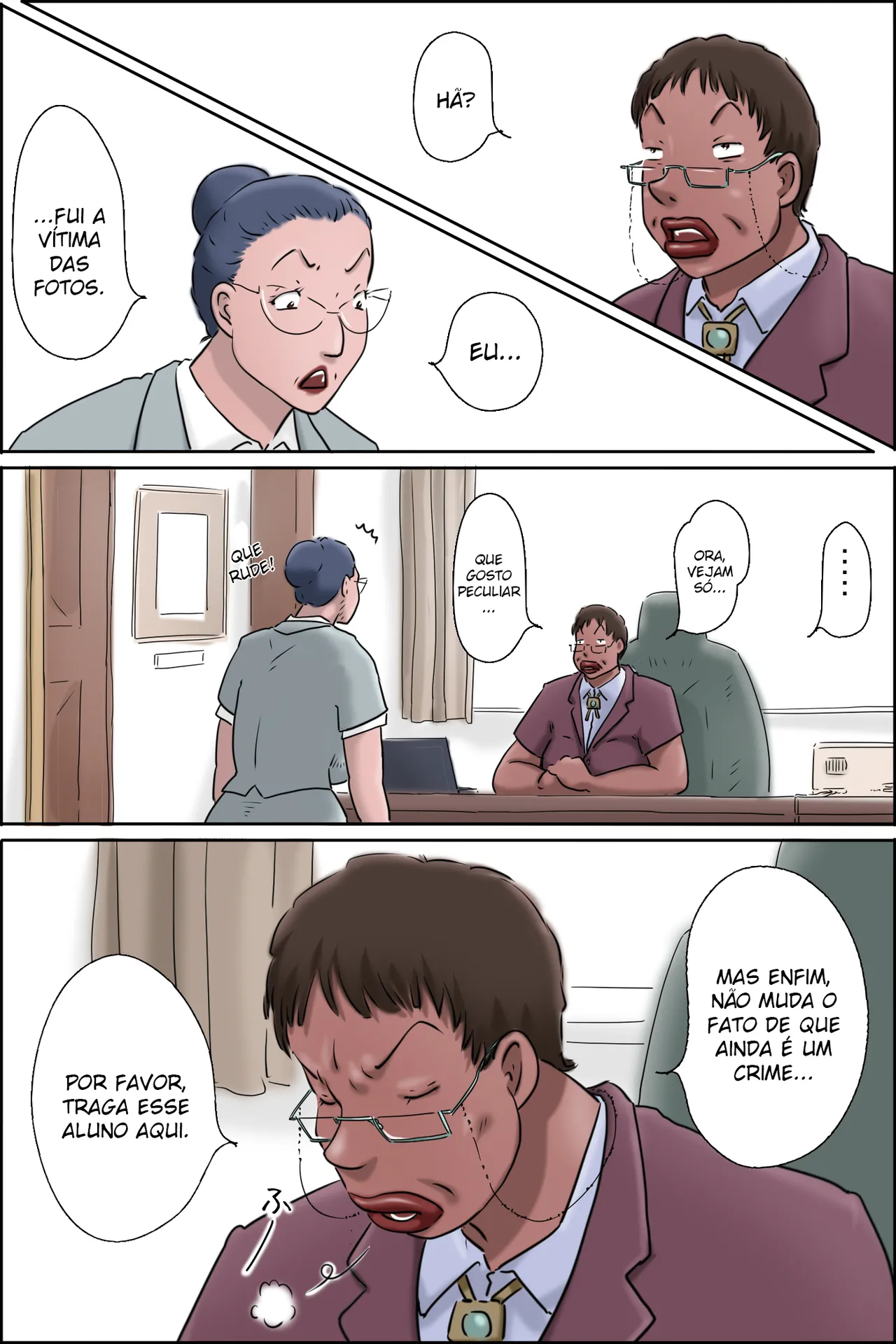 zenmai kourogi Sessão de Fotos de Reabilitação do Morishita-kun na Sala da Diretora Português - Image 6