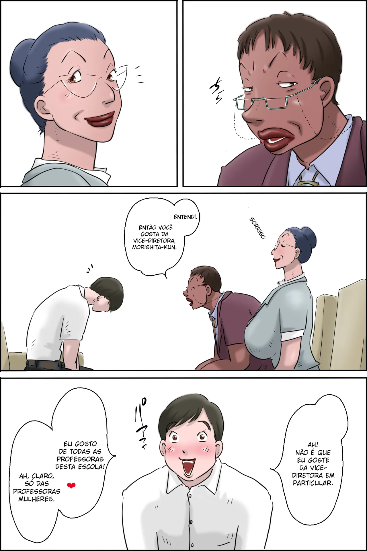 zenmai kourogi Sessão de Fotos de Reabilitação do Morishita-kun na Sala da Diretora Português - Image 9