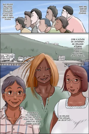 Zenmai Kourogi Sono Shima wa Makkuro ni Hiyake Shita Oba-san-tachi no Seisokuchi de Aru Português - Page 4