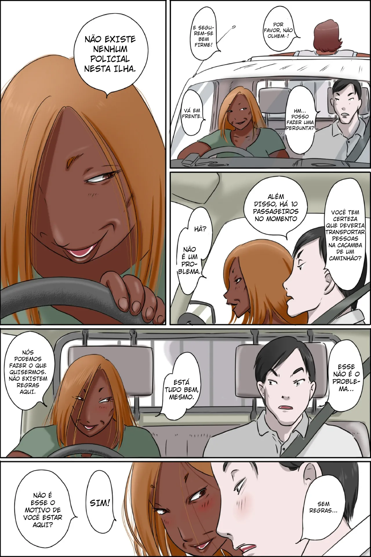 Zenmai Kourogi Sono Shima wa Makkuro ni Hiyake Shita Oba-san-tachi no Seisokuchi de Aru Português - Image 12