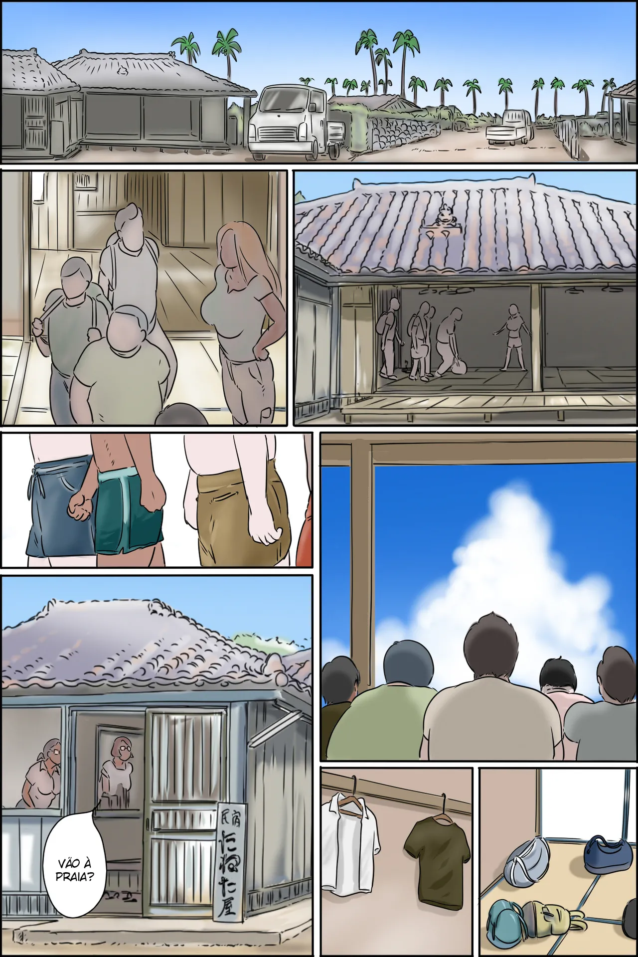 Zenmai Kourogi Sono Shima wa Makkuro ni Hiyake Shita Oba-san-tachi no Seisokuchi de Aru Português - Image 14