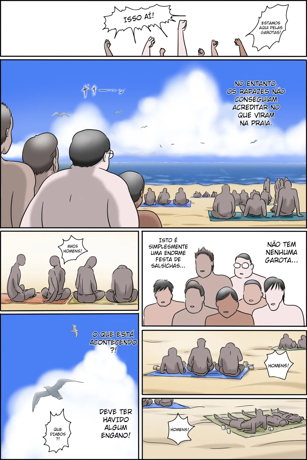 Zenmai Kourogi Sono Shima wa Makkuro ni Hiyake Shita Oba-san-tachi no Seisokuchi de Aru Português - Image 17