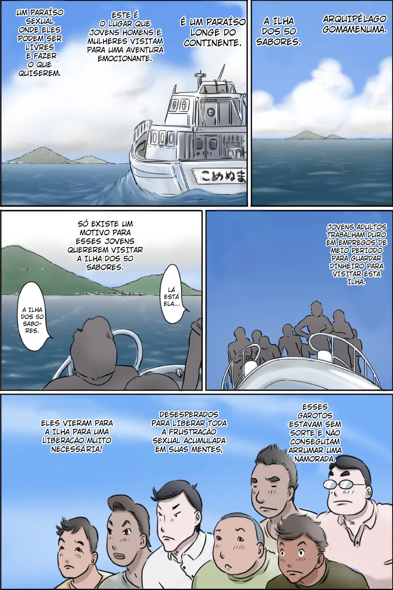 Zenmai Kourogi Sono Shima wa Makkuro ni Hiyake Shita Oba-san-tachi no Seisokuchi de Aru Português - Image 3